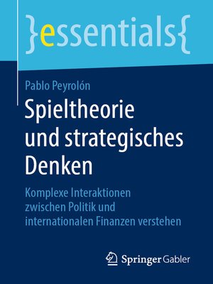 cover image of Spieltheorie und strategisches Denken